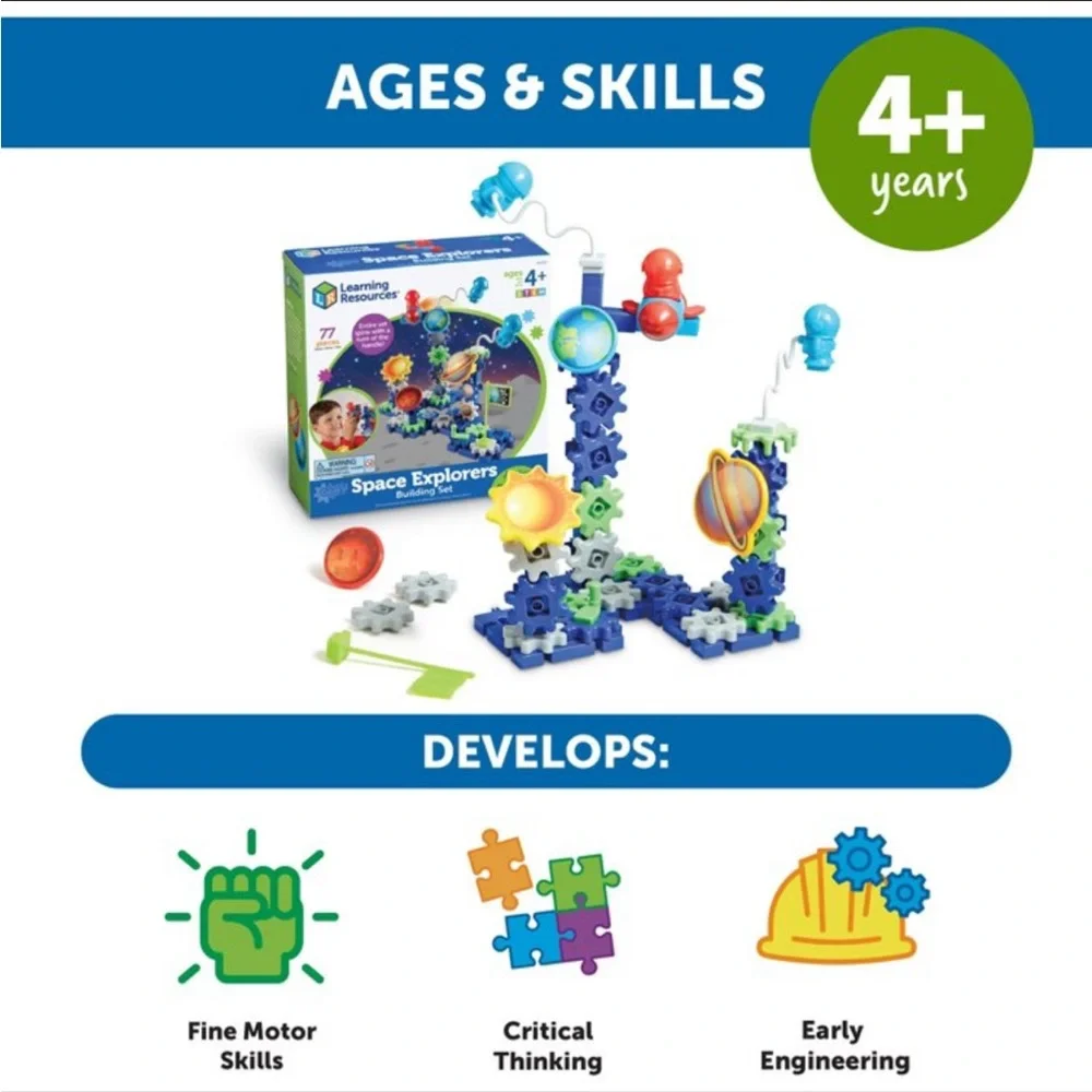 Learning Resources Space Explorers Building Set Cogs - Picture 5 of 12